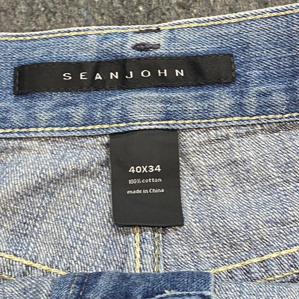 Sean John Jeans Sz 40 Mens Blue Streetwear Baggy Y2K Skater Hip Hop Denim